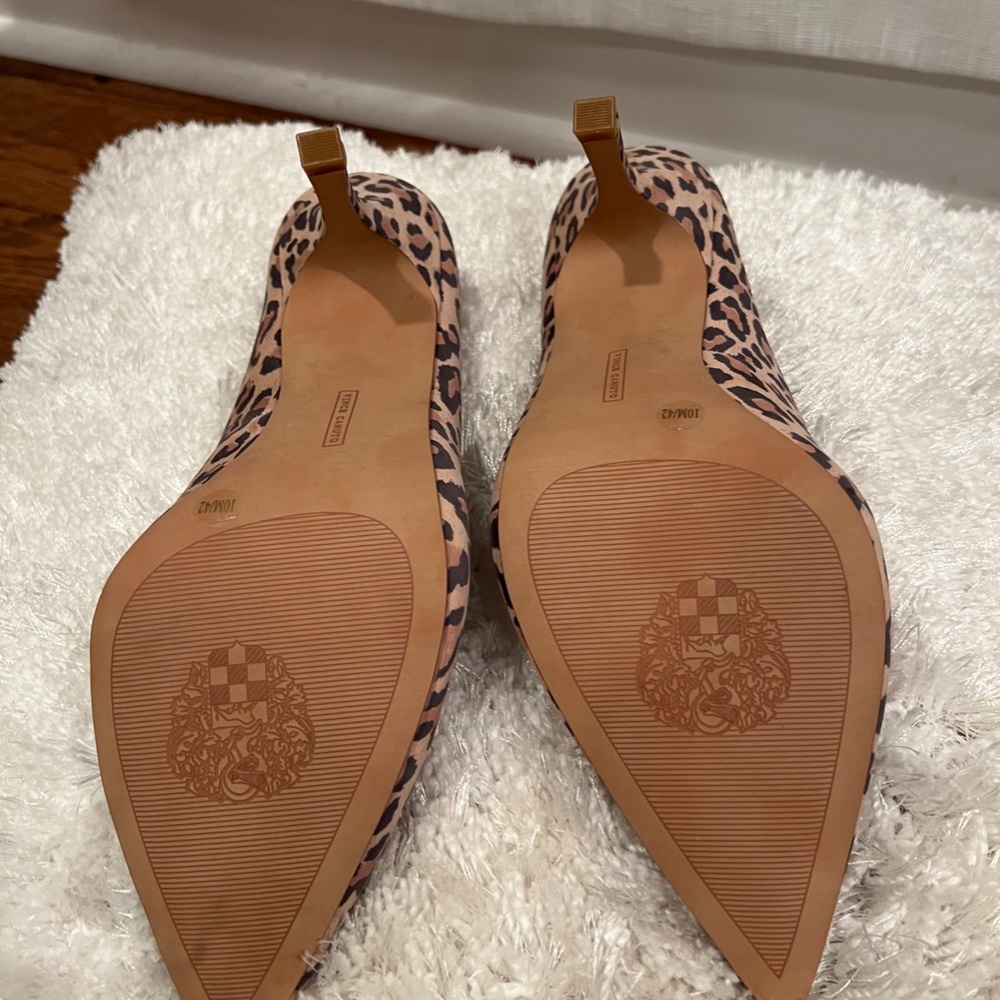Vince Camuto Leather Mid-Heel Pumps - Rachella - Picture 11 of 11